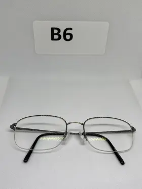 54-19-140 Duraflex 2506a 033 Gunmetal Mens Rectangle Half Rim Eyeglasses