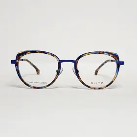 Dz2288 Dutz Womens Oval / Cat Eye Glasses In Purple Havana 48mm