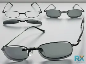 Dv016 Dv Eyewear Mens Classy Elegant Optical Eye Glasses Stainless Steel Frame And Magnetic Clip On