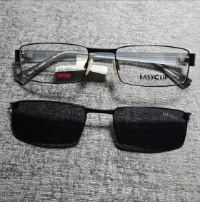 54-19-140 Easyclip 4974656 Ec 170 Black Eyeglass Frame Magnetic Clip-on Nwt
