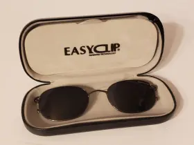 As183 Easyclip Easy Clips Model Clip On Black Frames And Lenses Sunglasses With Case As183 Easyclip Easy Clips Model Clip On Black Frames And Lenses Sunglasses With Case