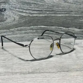 Easyclip Ec-171 Ec 171 Eyeglass Frames Mens 50-18-140 Gray Round Metal Only