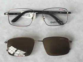 52-17-135 Easyclip Ec419 10 Satin Brown Turboflex Eyelasses Mag Polar Sunglasses