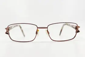 51-16-135 Easyclip S2434 Eyeglasses Frame Womens Rose Gold Full Rim Rectangle