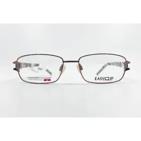 51-16-135 Easyclip Ws2434 Womens Eyeglasses Frames Brown Patented Technology