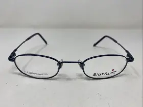 44-20-125 Easytwist Et657 Easy Twist Mod. 50 Blue Metal Full Rim Eyeglasses Frame 5973