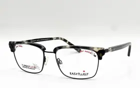 Et993 Easytwist New 20 Demi Brown Dark Grey Authentic Eyeglasses 53-18