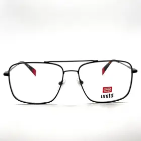 59-17-150 Ecko Unltd. Ecko603 Eyeglass Frames Mens Large Aviator Big Metal Black