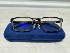 Eb32000 Eddie Bauer Brown Mens Rectangle Eyeglasses Br 54-18 140mm Frame Only