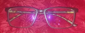 53-16-141 Eddie Bauer Eb32036 Bk Black Mens Square Full Rim Eyeglass Frame