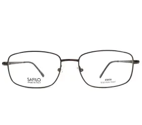 56-18-150 Elasta 7193-07s9 By Safilo Eyeglasses Frames 7193 07s9 Brown Rectangle Wire Rim
