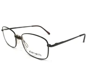 54-19-145 Elements El-140 Eyeglasses Frames C2 Gunmetal Grey Square Full Rim 54-19-145 Elements El-140 Eyeglasses Frames C2 Gunmetal Grey Square Full Rim