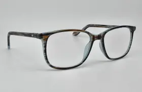 50-17-140 Elements El290 Europa C1 Aqua Brown Demi Eyeglasses Frame