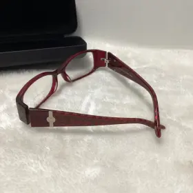 1078-3 Elizabeth Arden Ea 1078-3eyeglasses Frames Brown Red Round Oval Full Rim 130