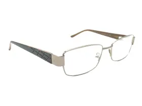 Ea1058a-1 Elizabeth Arden Ea 1058a-2 Womens Brown Rectangular Eyeglasses 52-17 130 Nos