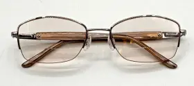 El13427 Elle 13427 Lb 52 18-135mm Light Brown Authentic Eyeglass Frames Only