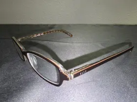 Elle El-18591 Brown Plastic And Metal Glasses Frames Only 135mm