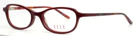 Elle El13327 Re Red Womens Oval Full Rim Eyeglasses 50-17-135 B 30