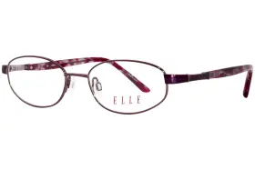 El13477 Elle Wi Eyeglasses Frame Womens Wine Full Rim Oval 51mm