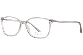 El13515 Elle Gr Eyeglasses Frame Womens Grey Full Rim Round Shape 53mm