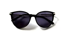 54-17-140 Elle El14912 Bk Black Unisex Adults Oval Authentic Full Rim Sunglasses