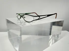 10375 Ellery St. 2.00 Green/dark Brown Eyeglasses Le-2