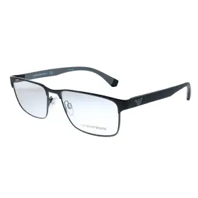 3014 Emporio Armani 056597177535 Ea 1105 Matte Black Metal Rectangle Eyeglasses 54mm