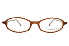 47-16-135 Emporio Armani 591-314 Petite Eyeglasses Frames 591 314 Brown Oval Full Rim
