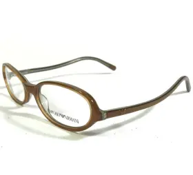 49-16-135 Emporio Armani 654-420 Eyeglasses Frames 654 420 Brown Round Oval Full Rim