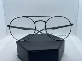 Ea1107 Emporio Armani 1107 Eyeglass Frame 3318 Green Mens Metal Round Double Bar 53-20