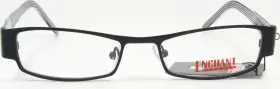 50-18-135 Enchant Ee0609 Eyewear Blk Black Metal Eyeglasses Glasses Frame New