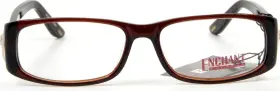 52-15-125 Enchant Ee0838 Eyewear Brown Eyeglasses Frame Rhinestone Temples New