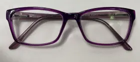 0026 Enhance 3948 Purple Plastic Rectangular Eyeglass Frames Only 53 16 140