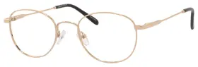 En4173 Enhance Eyeglasses Womens Glasses Frame Shiny Gold Gunmetal 49mm