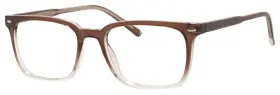 51-19-140 Enhance En4181 Eyeglasses Frame Size Brown Fade Mens Womens