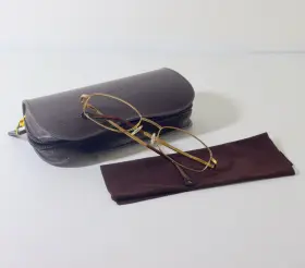 50-19-135 Ermenegildo Zegna 3035 Vz Men Gold Frame Titanium Rectangle Eyewear