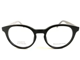 5024-f Ermenegildo Zegna 664689666089 New Ez 05 Asian Fitting Black Round 52mm Men Eyeglasses