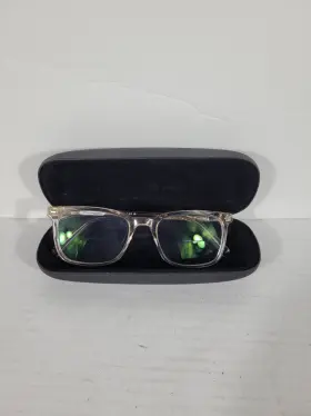 51-19-140 Ernest Hemingway H4854 Clear Rectangular Glasses Frames Wheat