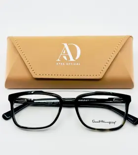 54-18-148 Ernest Hemmingway 4825 Black Amber Aviator Full Rim Eyeglasses B 38