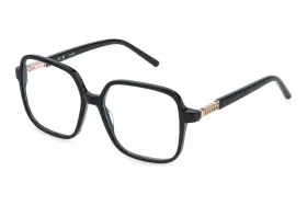 55mm-17mm-140 Escada Vesf30 Womens 0700 Shiny Black Eyeglass Frame Size
