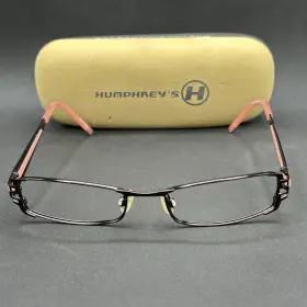 8403-121124-24.95 Eschenbach Humphreys 582095 Eyeglasses Frame Pink Brown 51-17-135 Used With Case