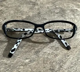 51-15-135 Esprit 17343 Et Women S Black White Full Rim Eyeglasses Frames G4