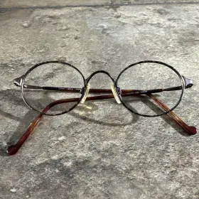 Esprit 9015 025 Brown Tortoise Eyeglasses Frames Round Metal 45-21-140-36mm