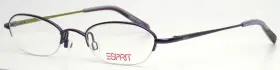 46-19-135 Esprit Et9265 077 Purple Womens Oval Half Rim Eyeglasses B 24