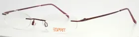 48-19-140 Esprit Et9273 534 Pink Womens Oval Rimless Eyeglasses B 24