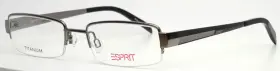 50-18-140 Esprit Et9361 505 Silver Mens Rectangle Half Rim Eyeglasses B 26