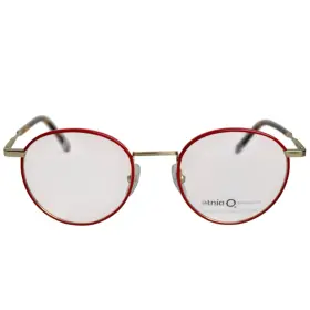 Etnia Barcelona 4820148 Vintage Rdgd Round Eyeglasses Red Gold 48-20-145 Women S