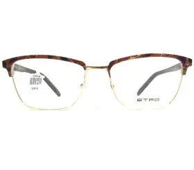 54-17-140 Etro Et2118 Eyeglasses Frames 211 Brown Gold Paisley Cat Eye