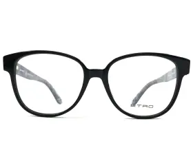 52-16-140 Etro Et2623 Eyeglasses Frames 001 Black Pink Paisley Square Full Rim