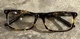 4563-123023-18 Eyebuydirect Mandi Eyeglasses Frame Amber Brown Tort Flex Hinge 52-17-140-32 G25